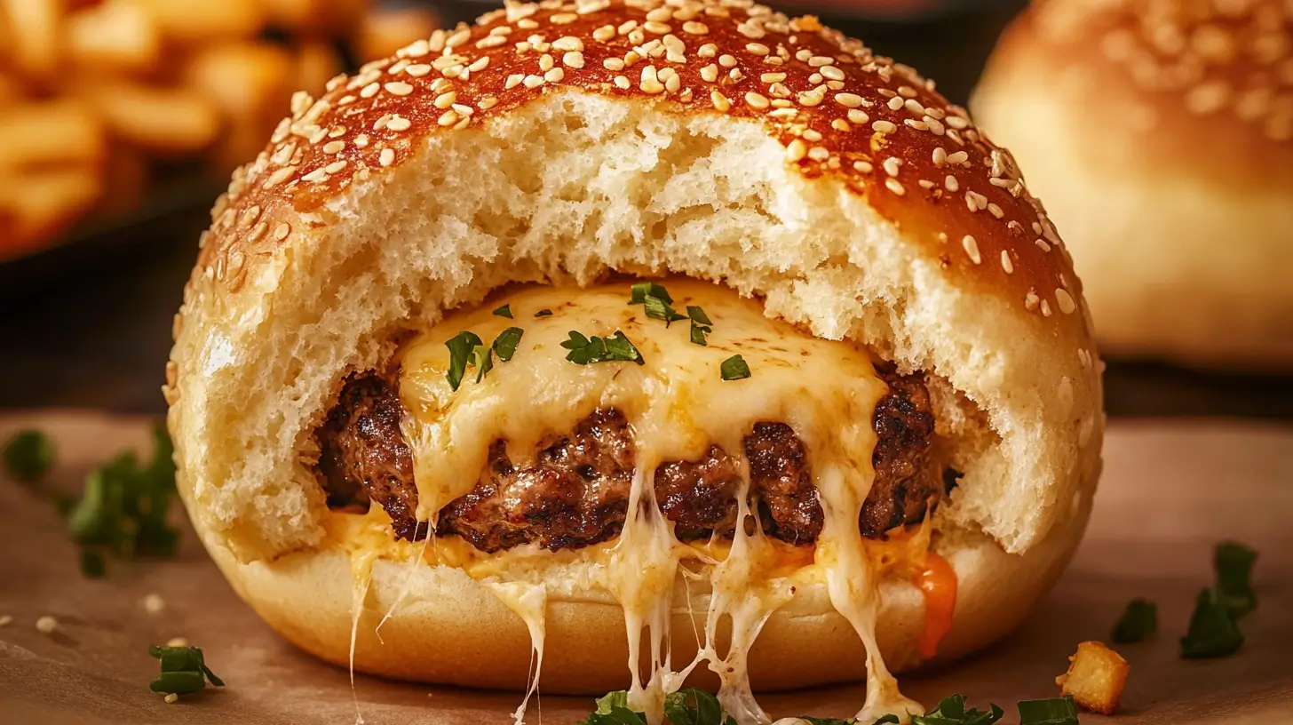 Bombes de Cheeseburger à l'Ail et au Parmesan