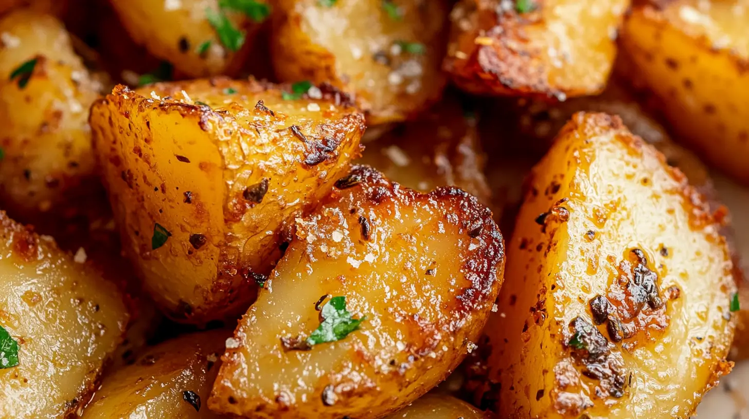 Pommes de terre croustillantes à l’ail et au parmesan