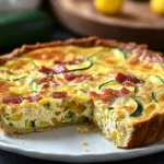 Quiche sans pâte à la courgette et aux lardons