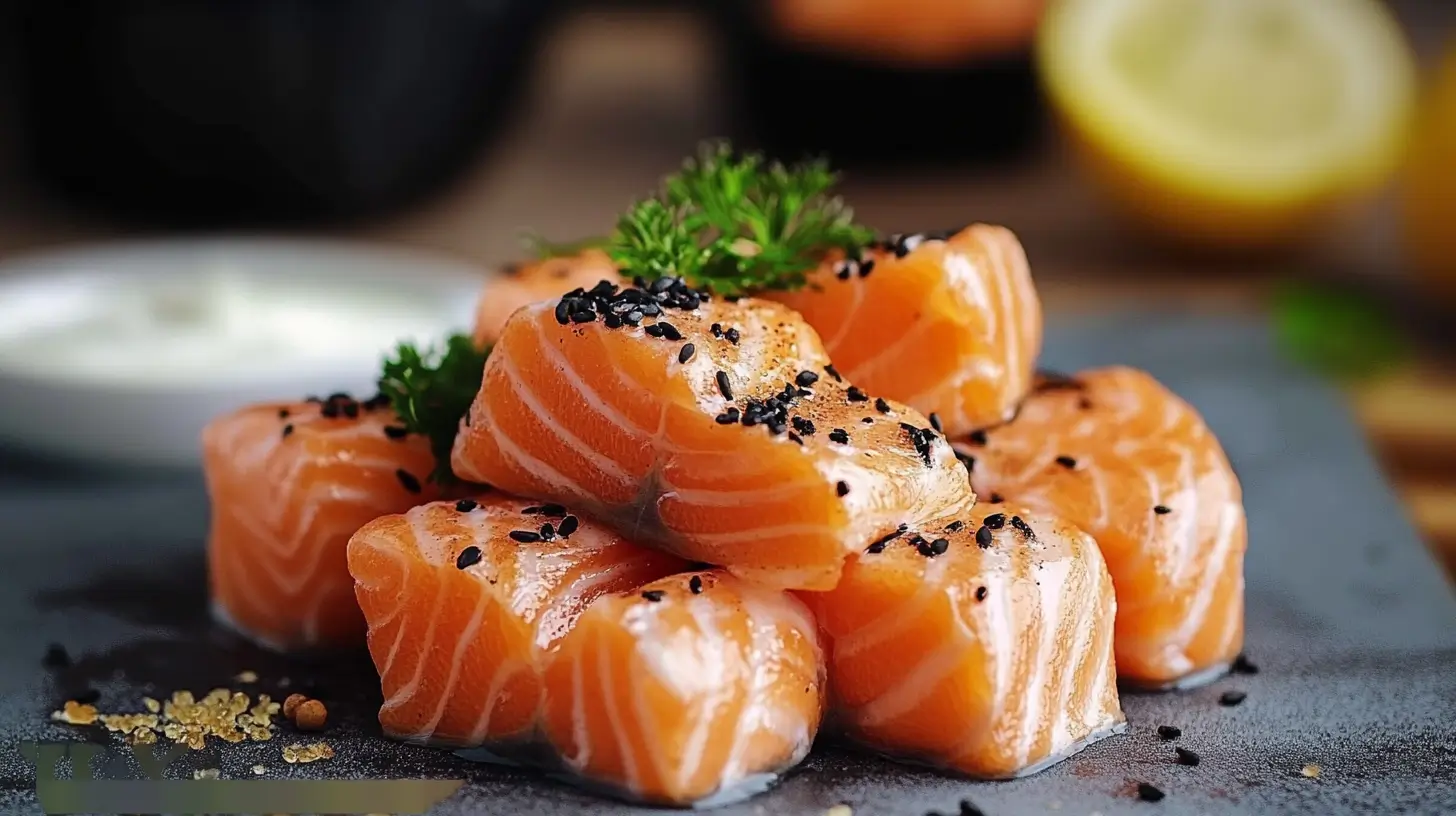 Bouchées de saumon Bang Bang