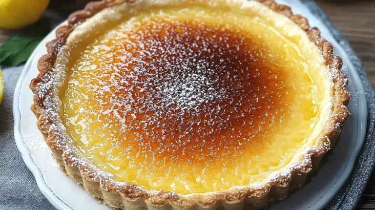 Tarte Crème Brûlée Citron
