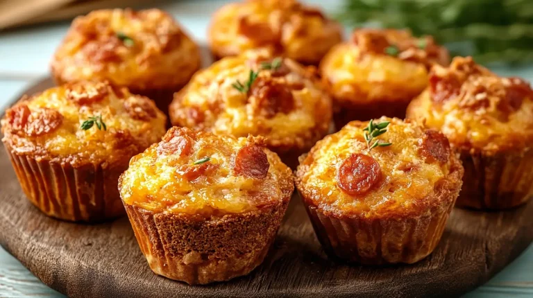 Muffins au chorizo et chèvre