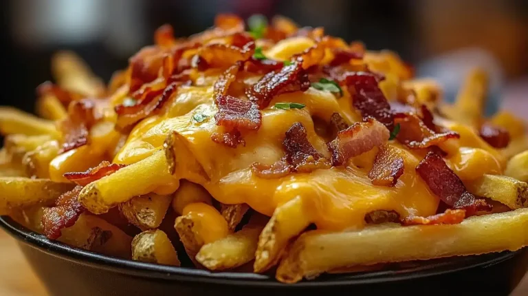 Frites croustillantes au bacon et au fromage 🧀🥓