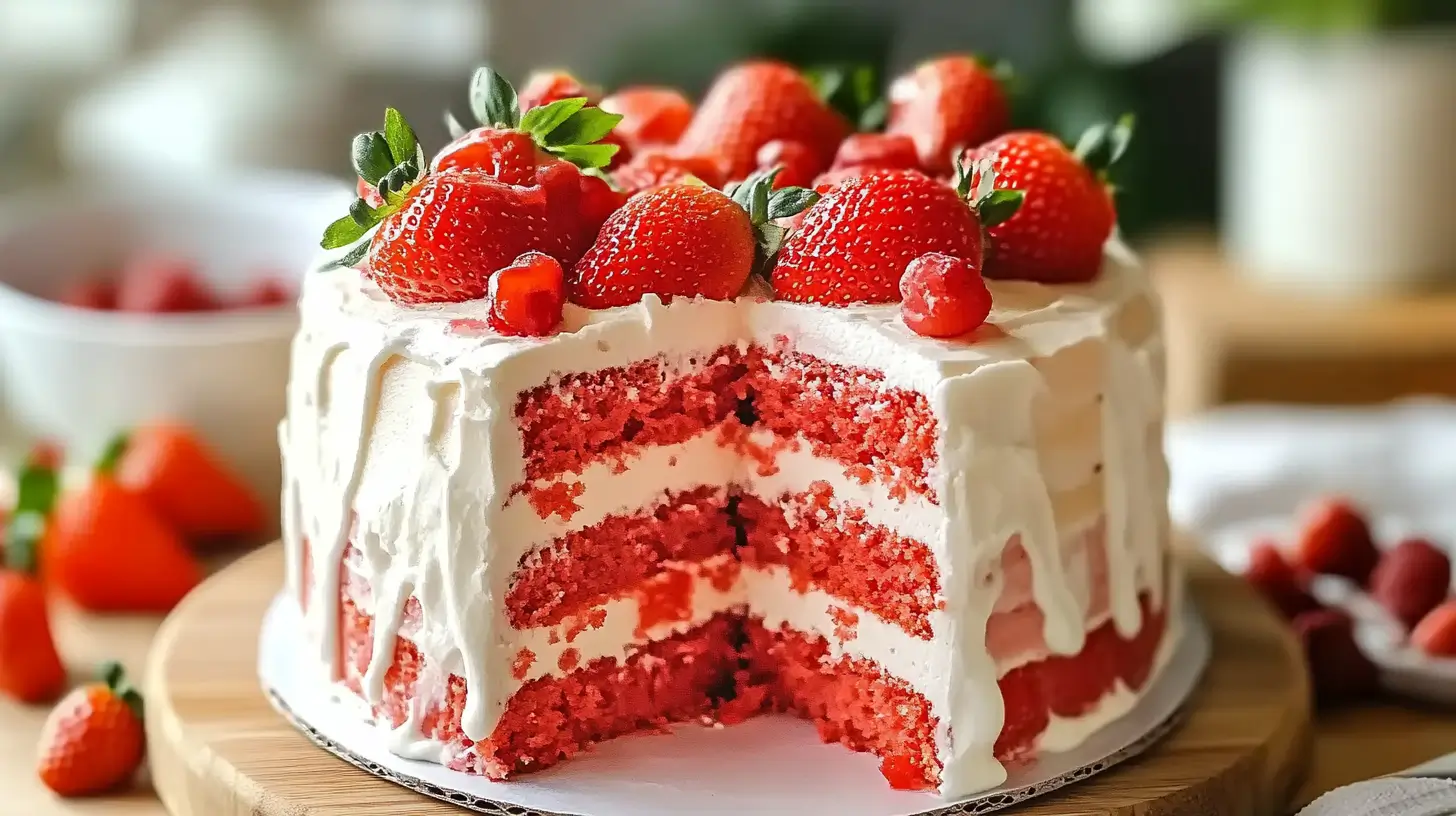Gâteau aux Fraises Maison
