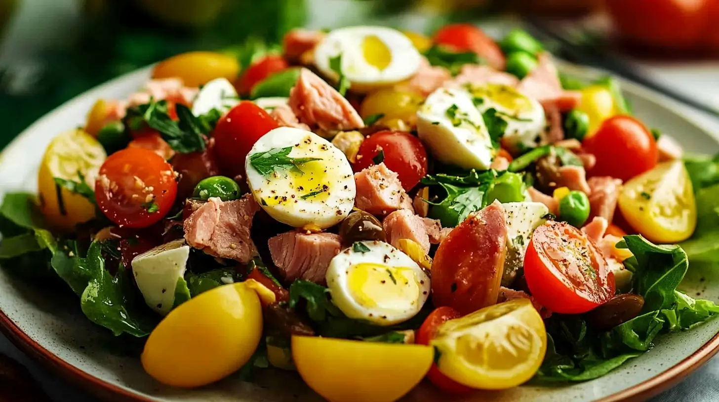 Salade niçoise traditionnelle