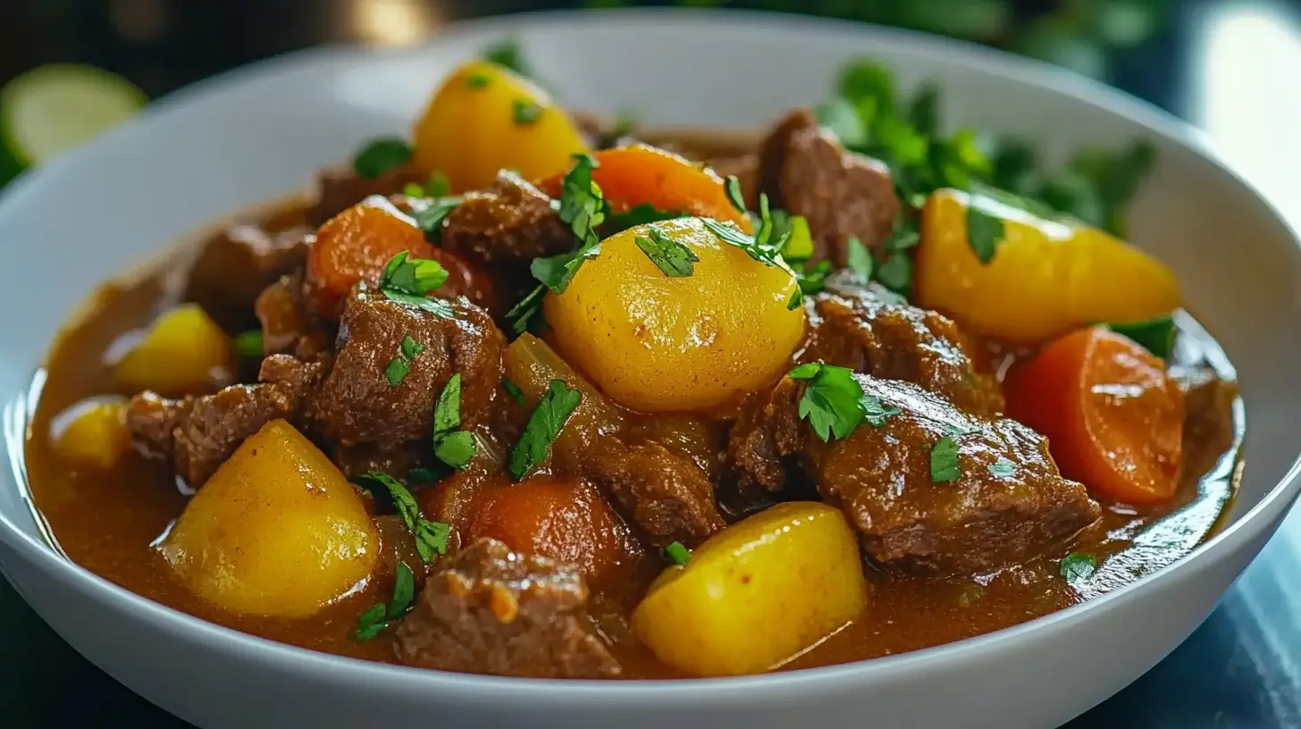 Curry de bœuf des Caraïbes copieux