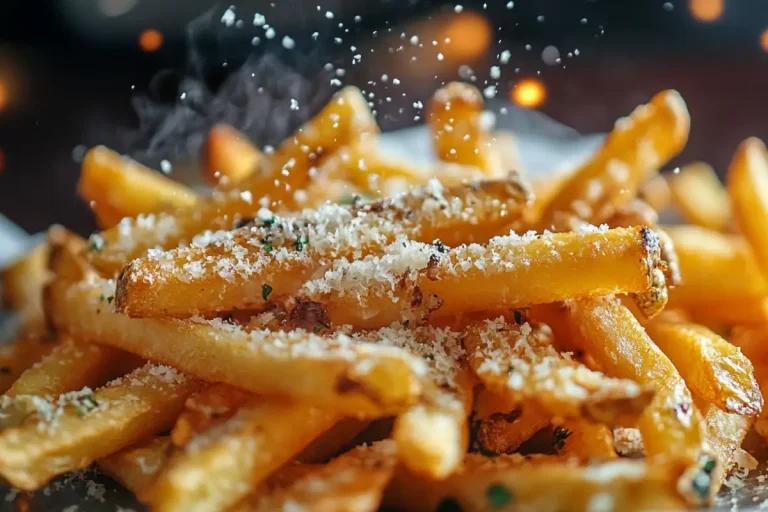Frites à la truffe, à l'ail et au parmesan