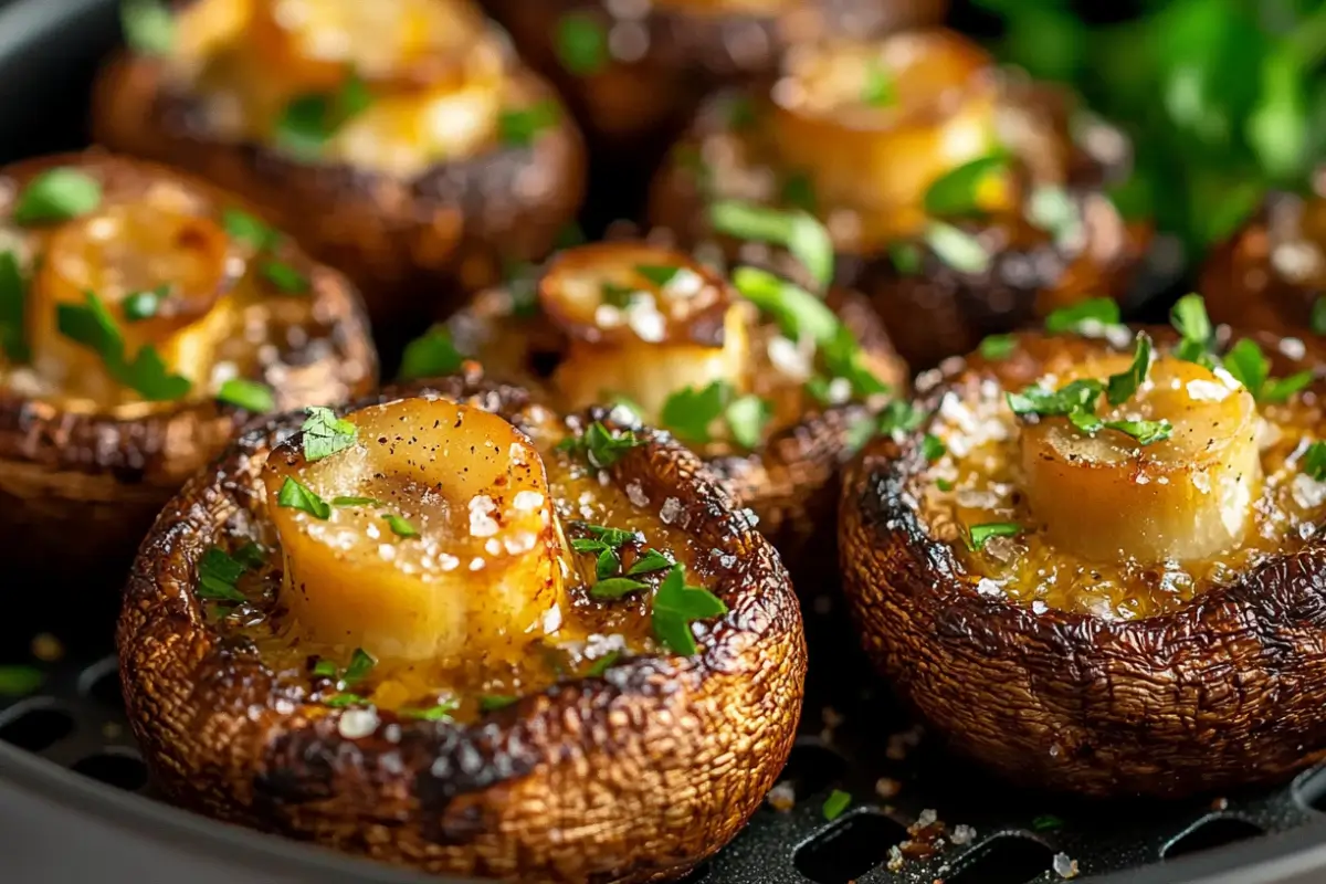 Délicieuse recette de champignons à la friteuse à air