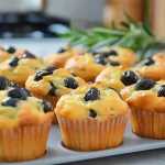 Mini muffins à la feta et aux olives noires