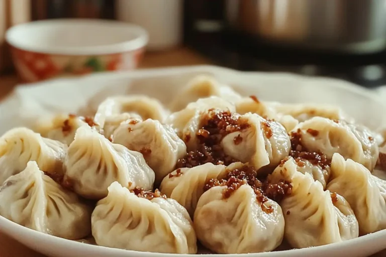 Dumplings maison au porc et à la ciboulette