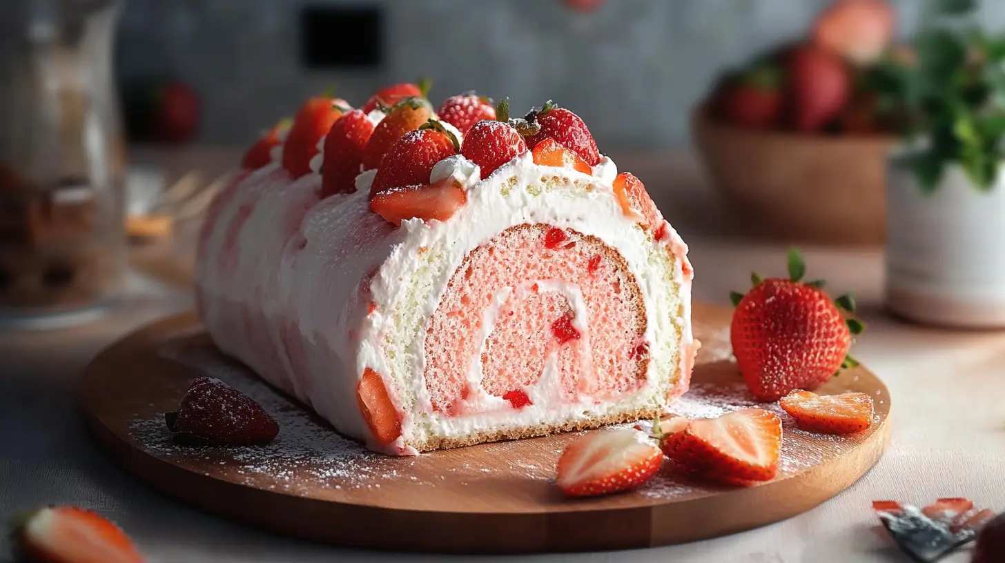 Rouleau suisse aux fraises