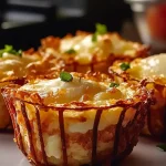 Coupes de Quiche aux Pommes de Terre Rissolées