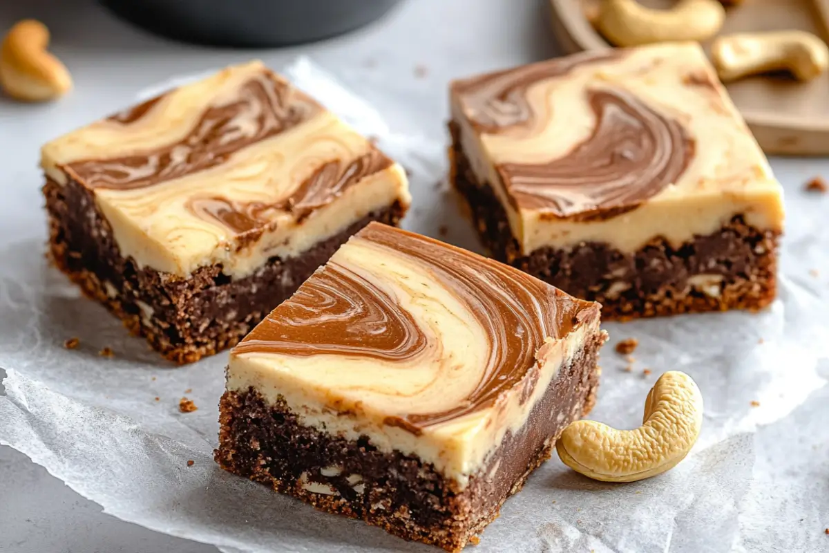 Gâteau marbré aux noix de cajou