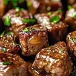 Bouchées de steak au beurre à l'ail