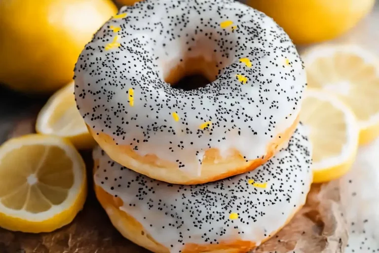 Beignets au citron et aux graines de pavot