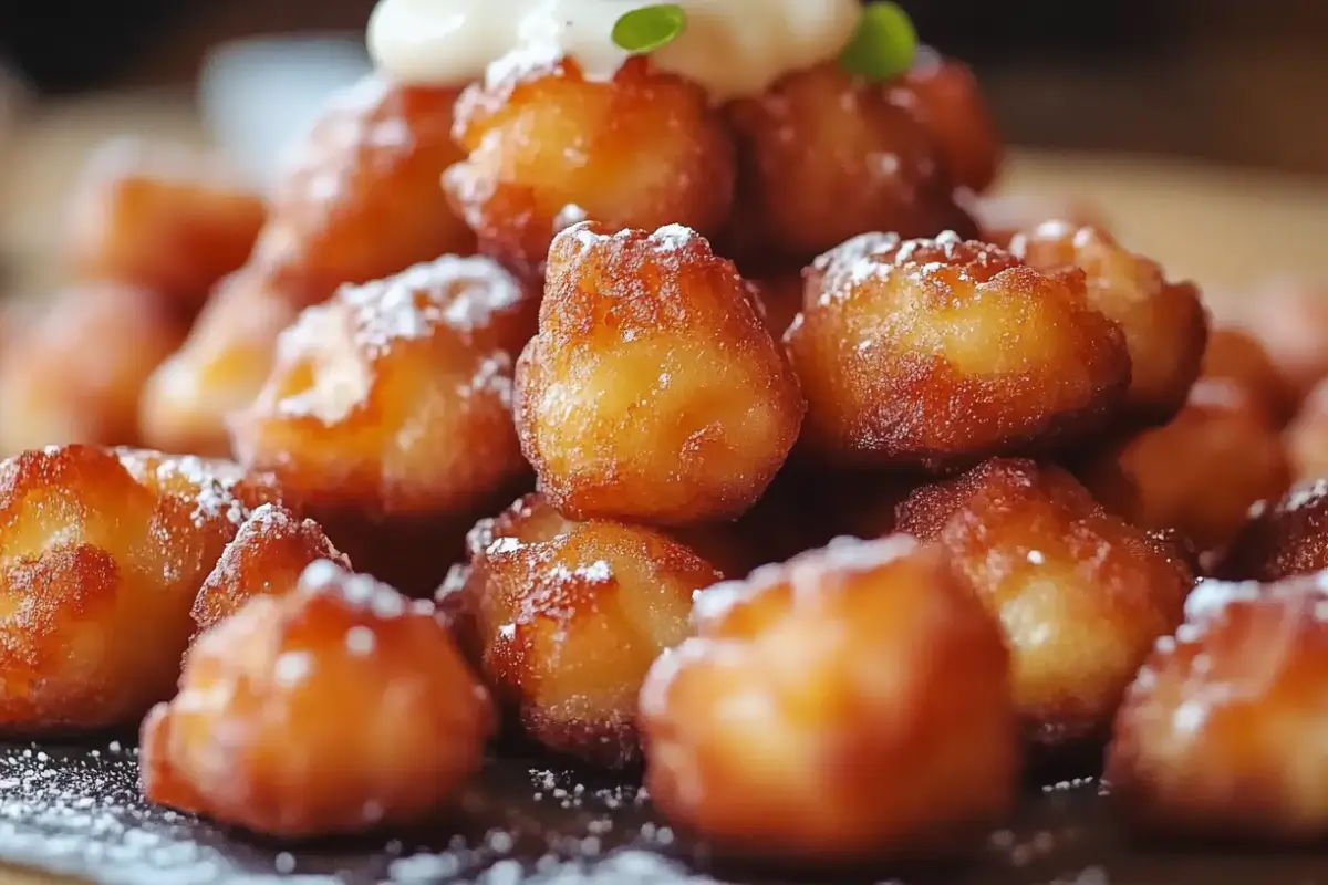 Mini Bouchées de Beignets aux Pommes 🍏🍩