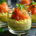 Mousse d’avocat au saumon