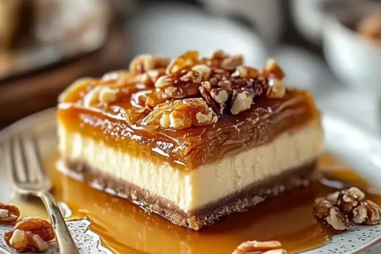 Gâteau au Fromage Baklava au Miel