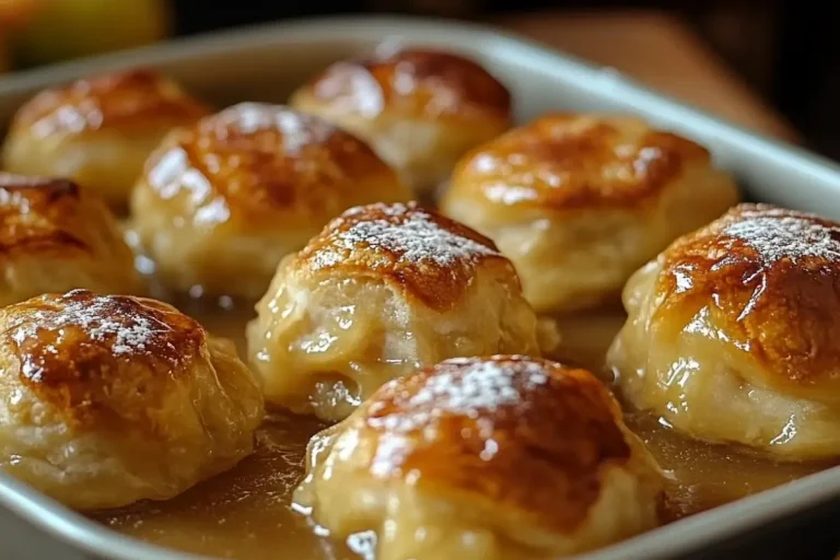 Dumplings chauds aux pommes 🍏✨