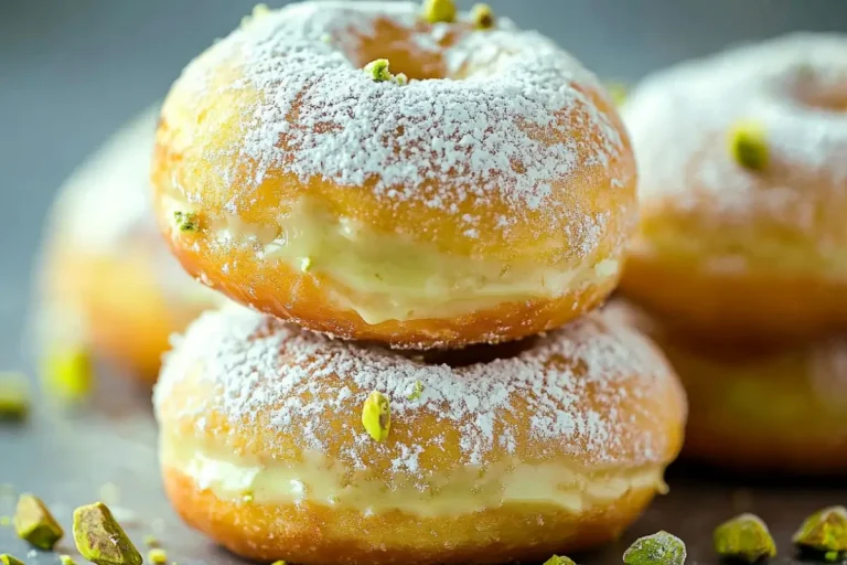 Beignets à la crème de pistache
