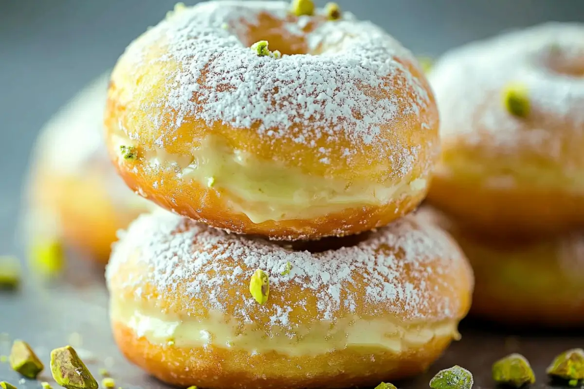 Beignets à la crème de pistache