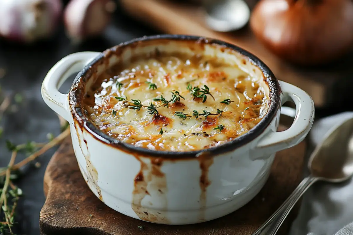 Soupe à l’Oignon Gratinée Traditionnelle
