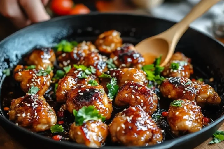 Poulet croustillant à l'ail et au miel 🍯🍗