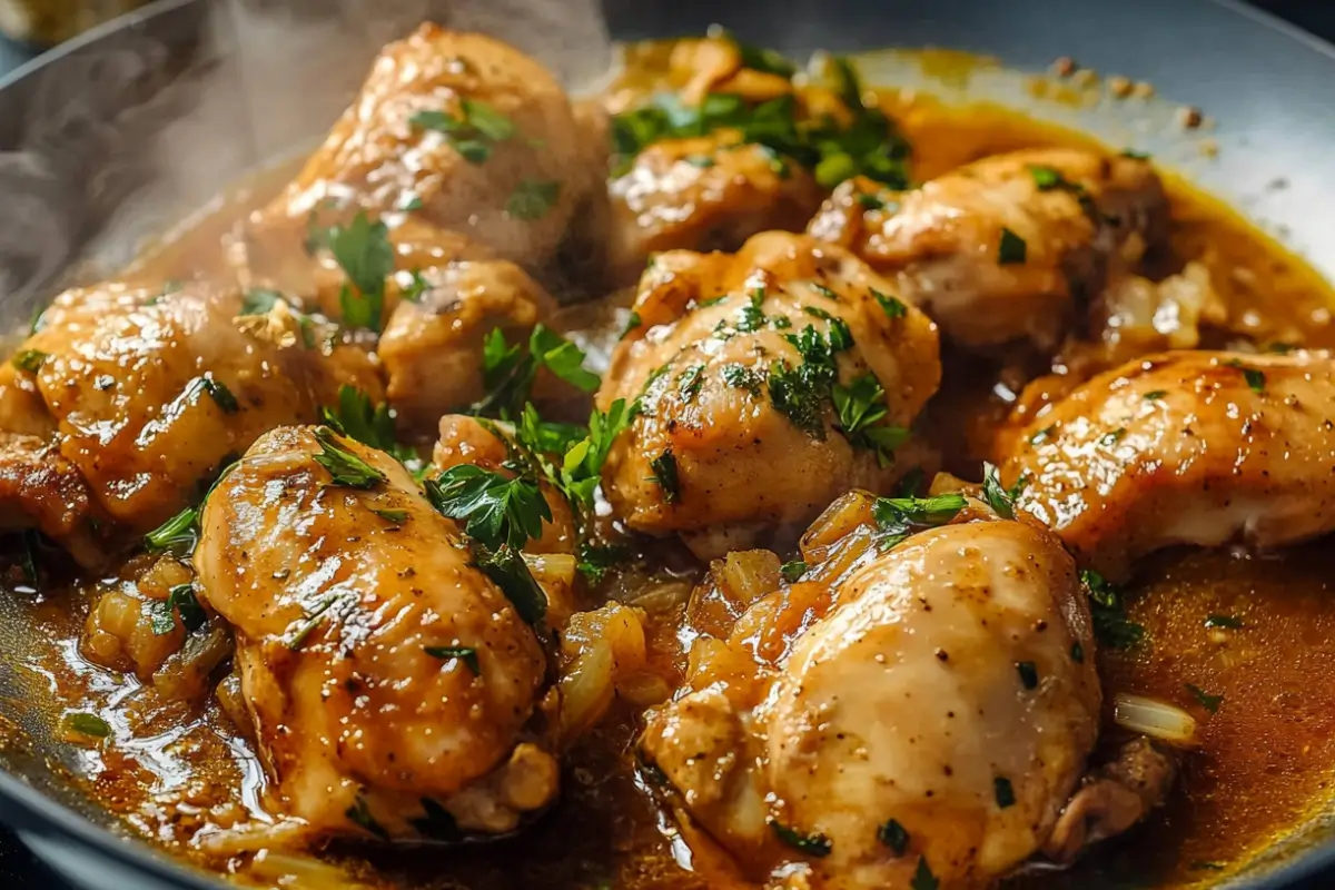Poulet braisé aux épices chaudes