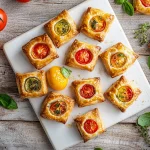 Bouchées apéritives au thon et tomate