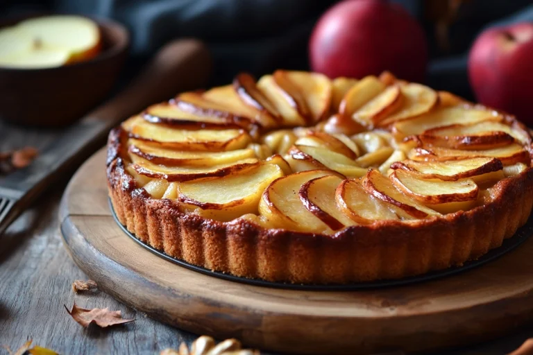 Gâteau aux pommes peu calorique