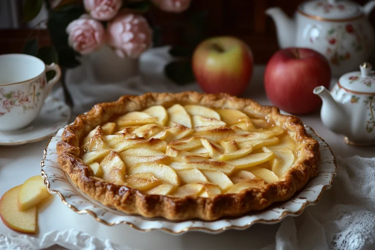 Gâteau aux pommes sans sucre et sans beurre
