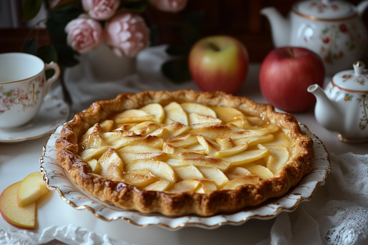 Gâteau aux pommes sans sucre et sans beurre