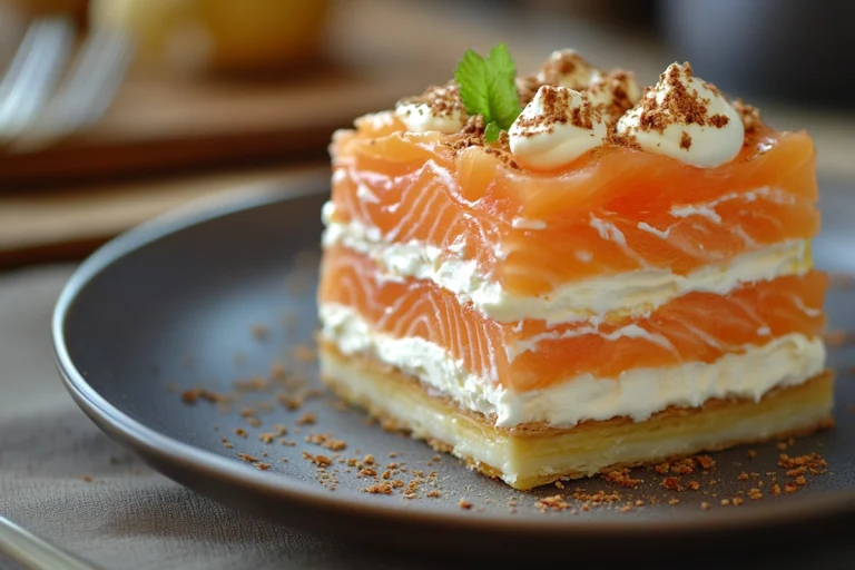 Millefeuille de Saumon Fumé et Mascarpone