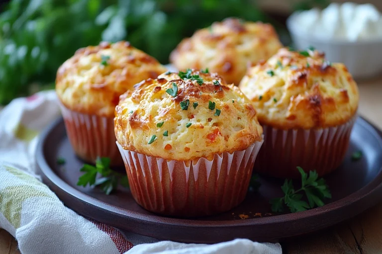 Muffins au chorizo et chèvre