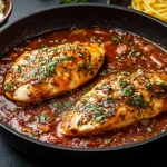 Poulet crémeux aux poivrons rouges rôtis