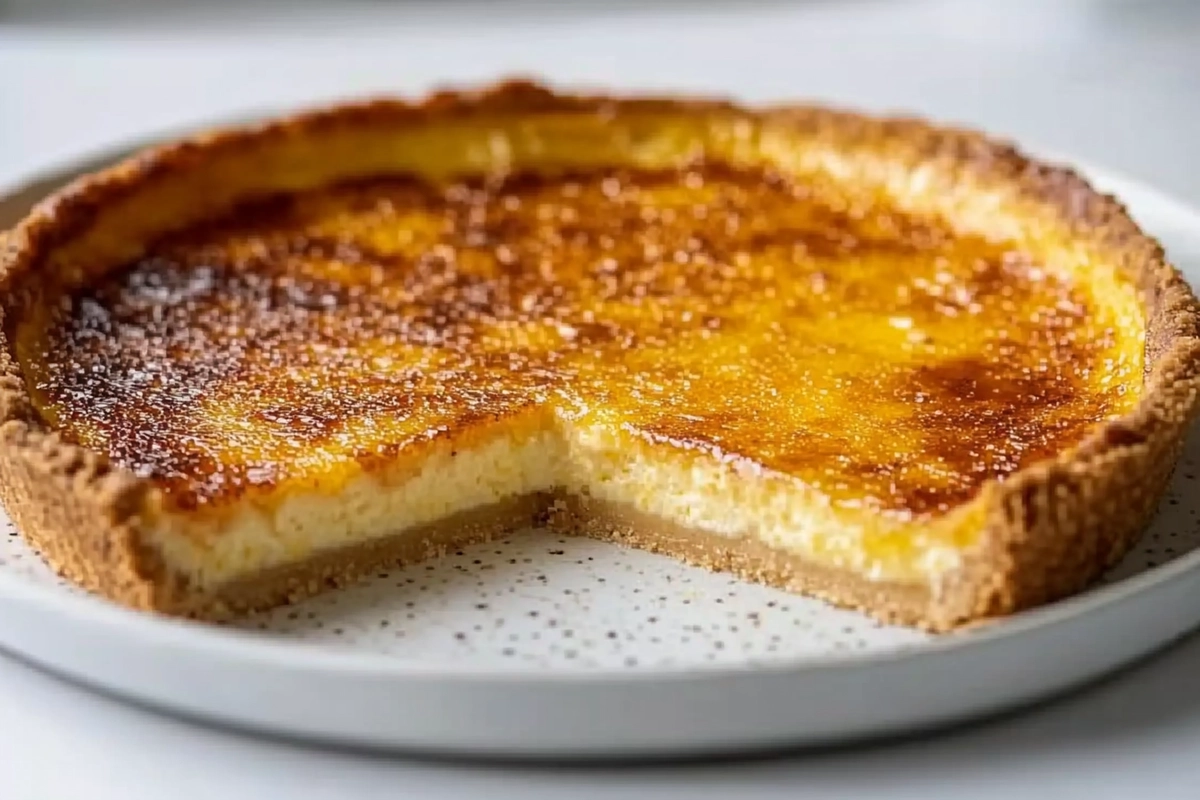 Tarte crème brûlée