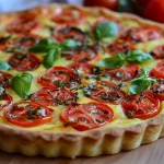 Tarte fine aux tomates et échalotes
