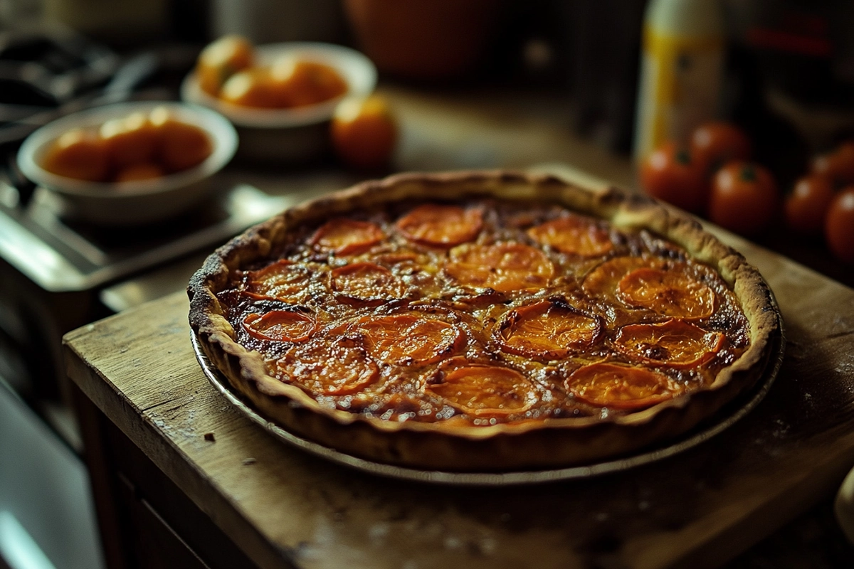 Tarte thon tomate et moutarde