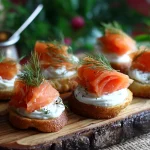 Bouchées de saumon et fromage frais