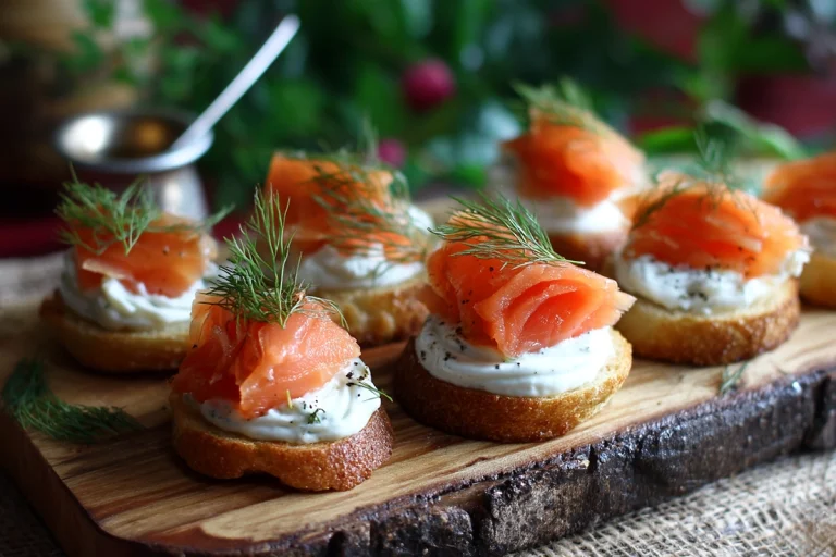 Bouchées de saumon et fromage frais