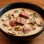 Filet Mignon Crémeux au Boursin et Champignons