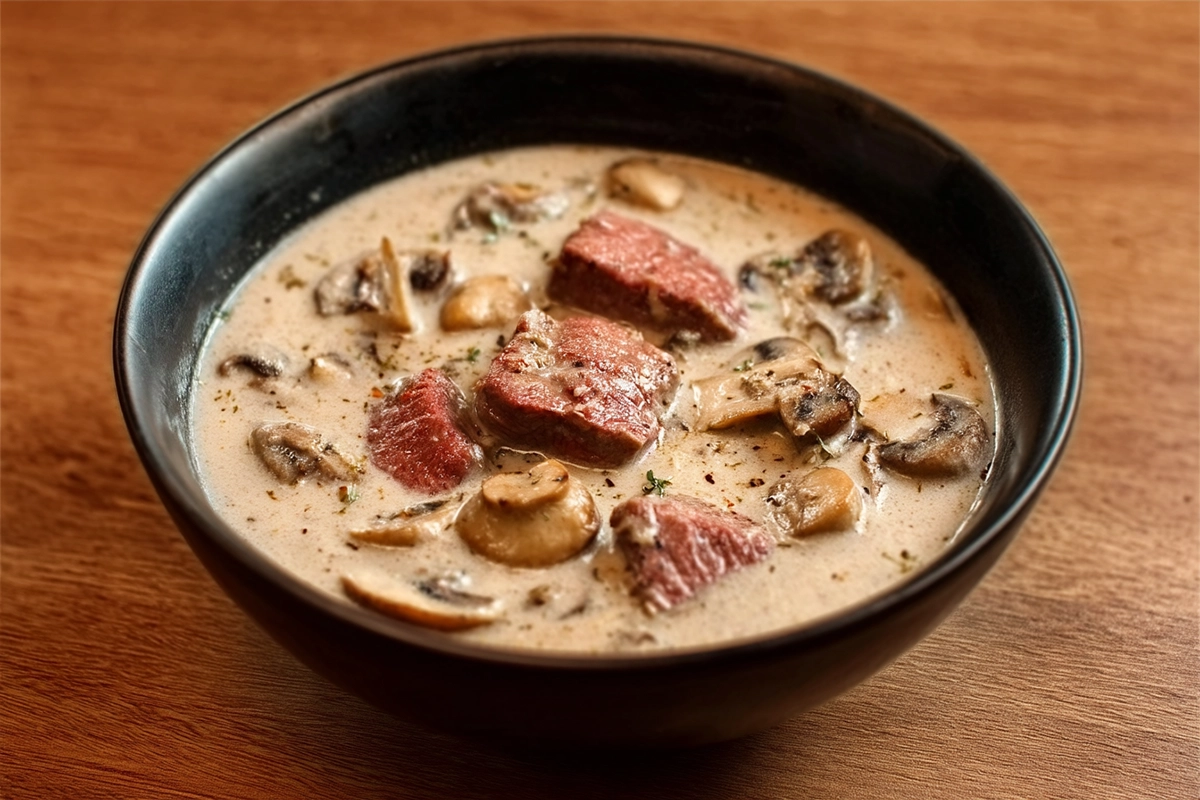 Filet Mignon Crémeux au Boursin et Champignons