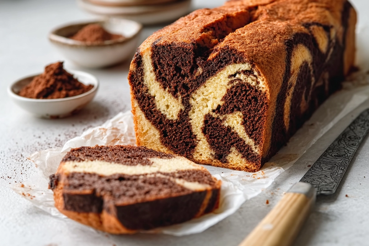Gâteau marbré moelleux