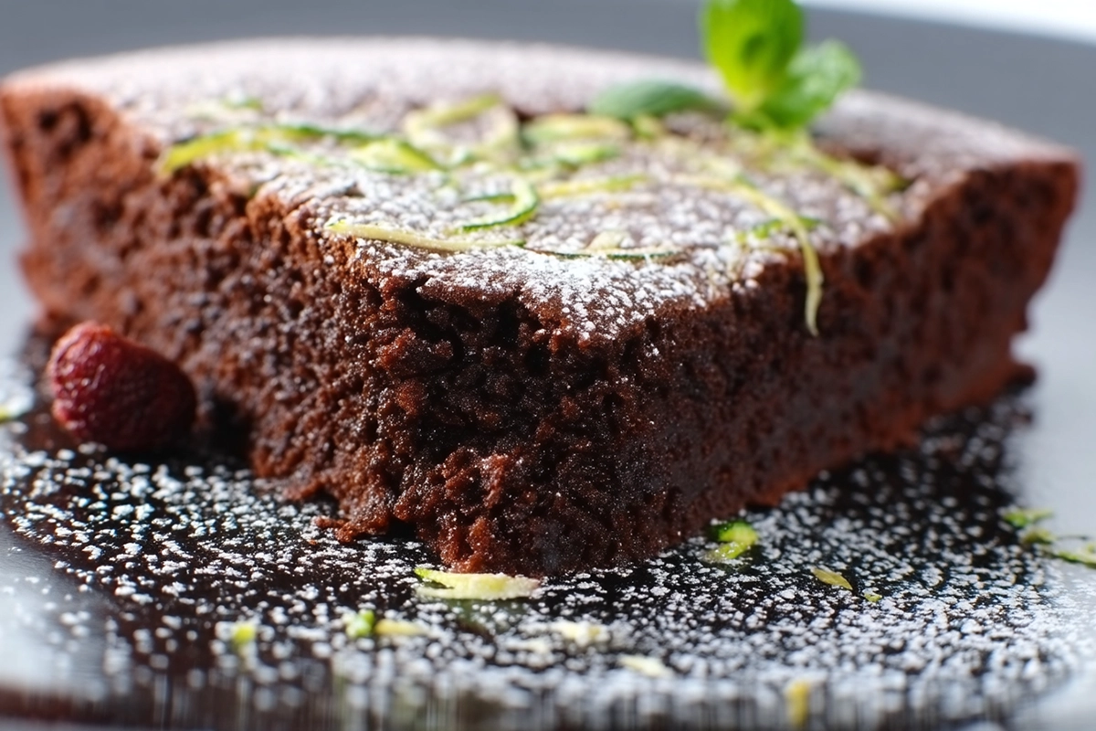 Moelleux au chocolat et courgettes