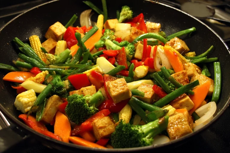 Poêlée de légumes à l’ail et thym