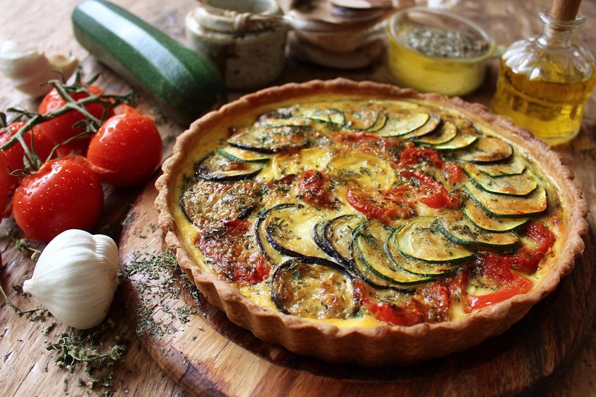Quiche aux légumes du soleil