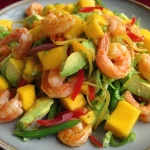 Salade Avocat Mangue et Crevettes
