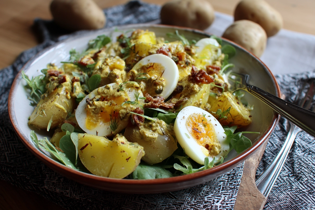 Salade de pommes de terre à la moutarde