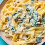 Tagliatelles sauce au bleu