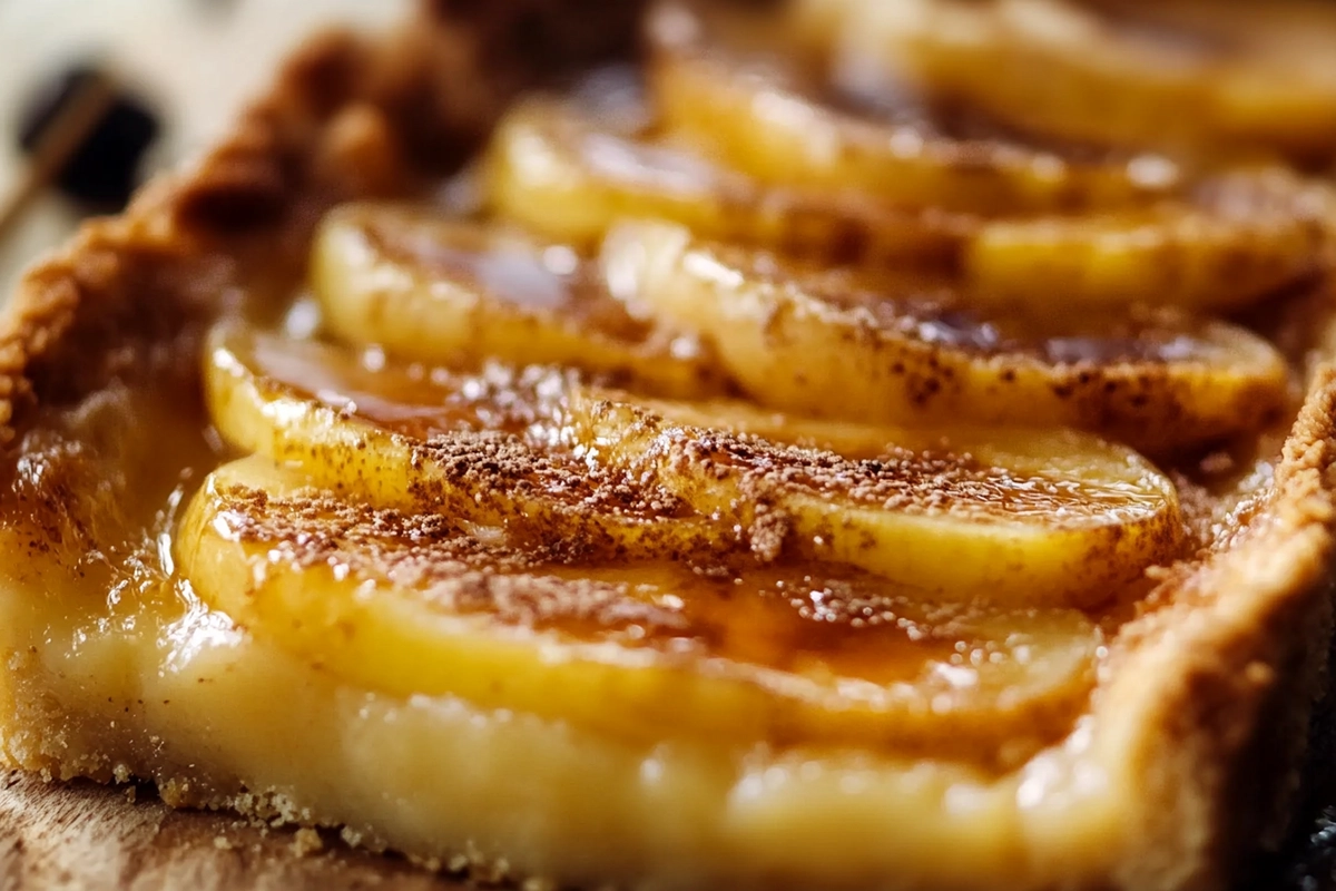 Tarte aux pommes façon crème brûlée